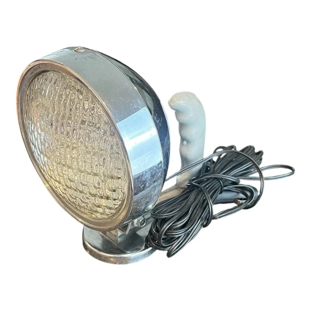 Vintage Magnetic Handle Spotlight Hunting Fishing 12 Volt DC
